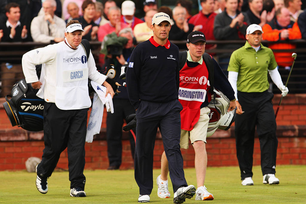 Padraig Harrington and Sergio Garcia at The Open in 2007